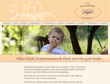 Tablet Screenshot of hotel-pfeifertal.de